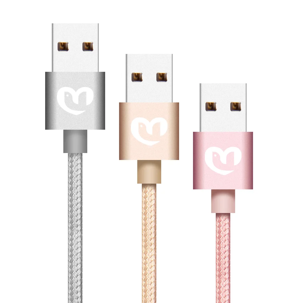 Meiyi M24 металлический нейлоновый Плетеный 1 м Micro USB кабель для синхронизации данных и зарядки, провод для телефона Android для samsung Galaxy Xiaomi
