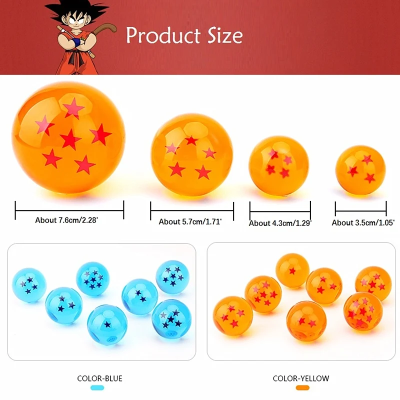 7 шт./лот Dragon Ball Z фигурки игрушки 3 5 см/4 см/5 см/7 6 см Японии аниме Драконий жемчуг: