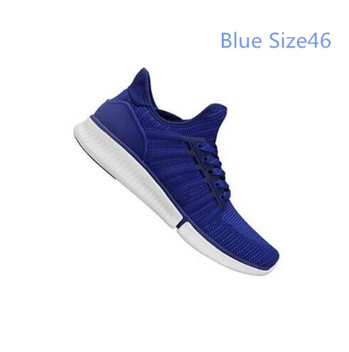 Blue Size 46 Оригинальные Xiaomi мужские умные спортивные кроссовки для бега профессиональная Мода IP67 водонепроницаемая Поддержка смарт-чип не включая дропшиппинг - Цвет: Blue Size 46
