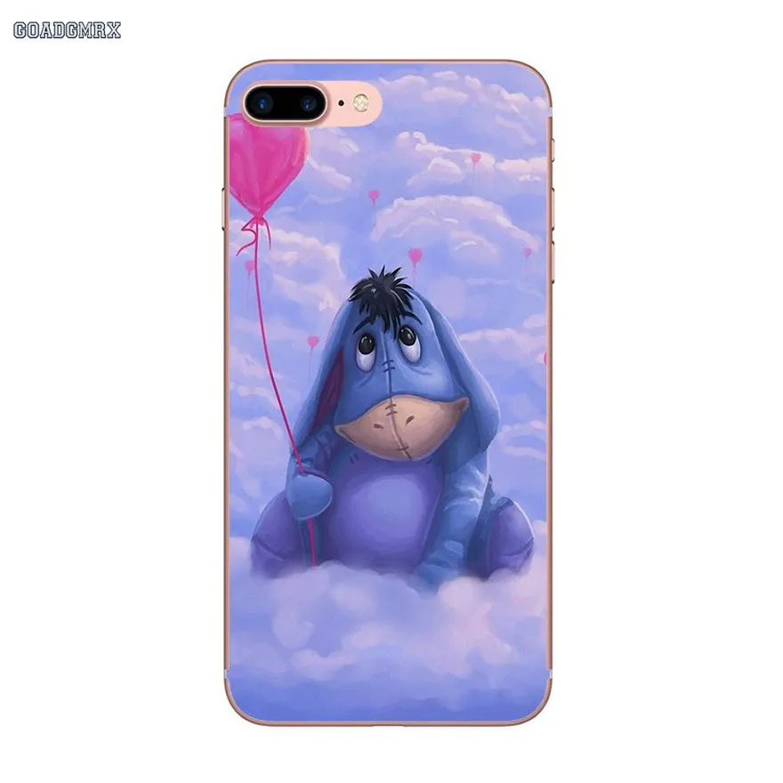 Transparent TPU Bag Case Lovely Donkey Art Eeyore For Samsung Galaxy S2 S3 S4 S5 Mini Alpha S6 S7 edge S8 S9 Plus J1 Grand Prime | Мобильные