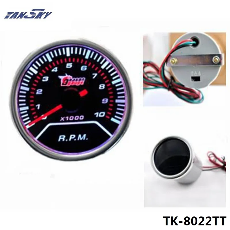 " /52 мм 7 цветов светодиодный автомобильный PSI Turbo Boost Gauge метр дымовая линза указатель Универсальный Автомобильный измеритель AD-GA52BOOSTPSI