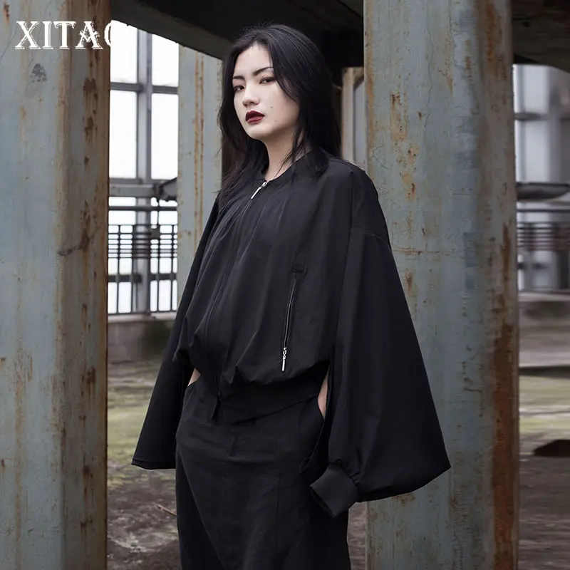 [XITAO] Европейский модный женский воротник-стойка однотонное пальто весна 2019 новый