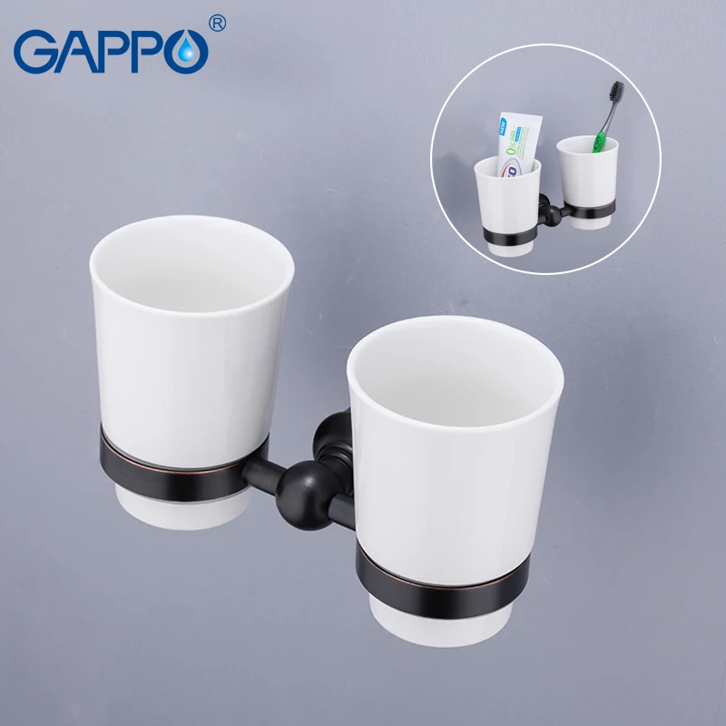 GAPPO держатели для зубных щеток Cetamic чашки двойной держатель зубной щетки