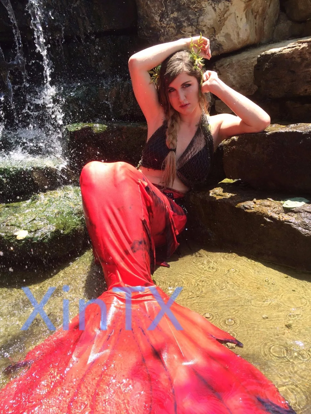 2018! Лидер продаж детский хвост русалки для взрослых с моноластами костюм женщин