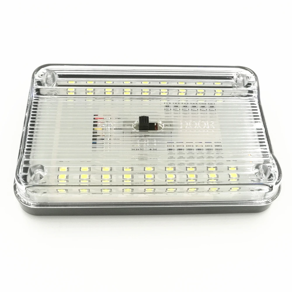 Автомобильный прямоугольный 36 SMD светодиодный купольный потолочный светильник