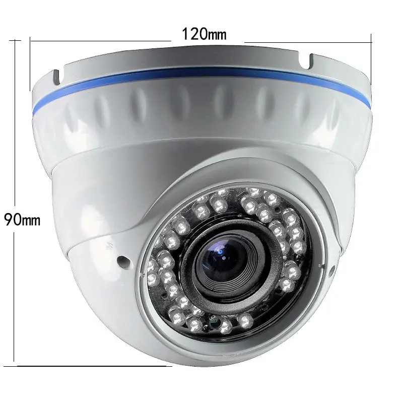 2021 металлический чехол SDI 1080P 2.0MP купольная камера ночного видения для помещений |