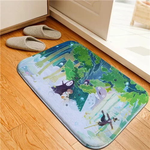 Style 17 Аниме Мой сосед Тоторо студия Ghibli пол коврик дверной проем нескользящий ковер кровать гостиная домашняя кухня напольный околодверный коврик - Цвет: Style 17