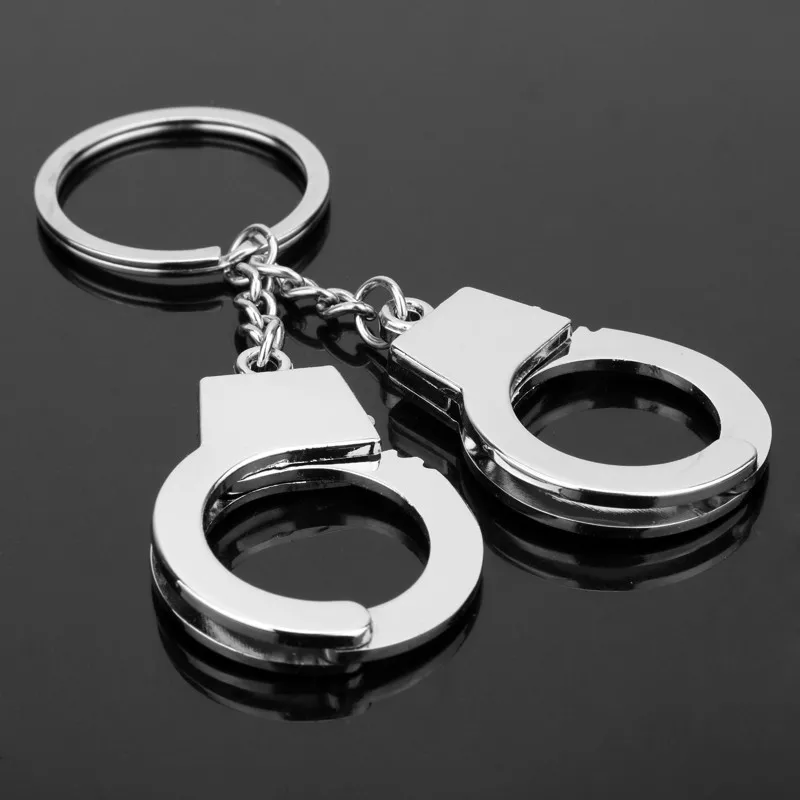 Креативный полицейский человек, брелок наручники, подвеска, автомобильный брелок для ключей, сумка, брелок