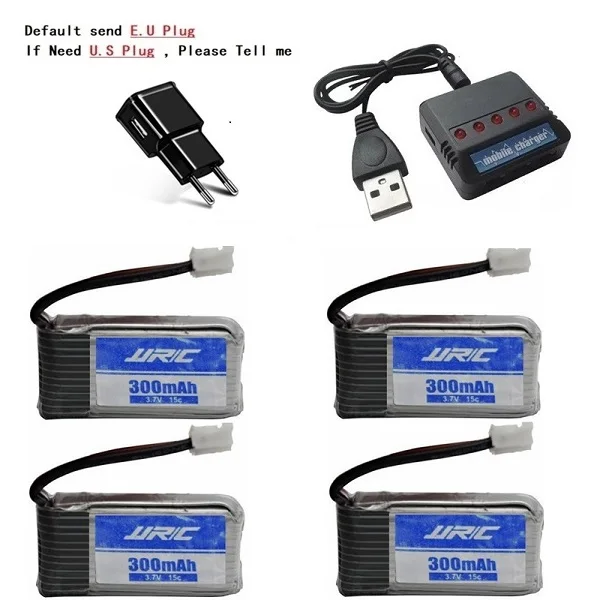 Lipo зарядное устройство набор для JJRC H56 3,7 V 300mAh для JJRC H56 T2G Дрон батарея RC Квадрокоптер запасная часть Lipo батарея 5 шт./лот - Цвет: H56