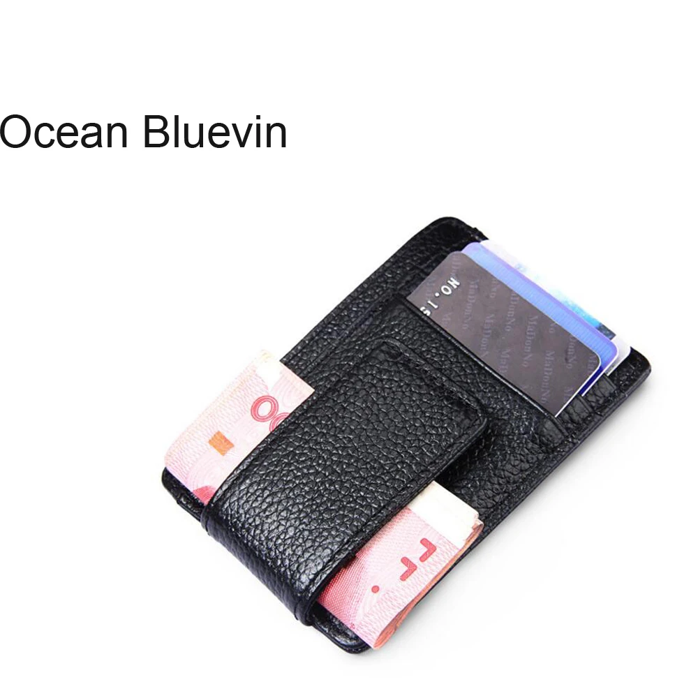 OCEAN BLUEVIN Anti-theft Swipe Anti-mMagnetic RFID Personality Dollar Ticket Anti-scanning Card Package Credit ID For Men Purse | Багаж и - Фото №1