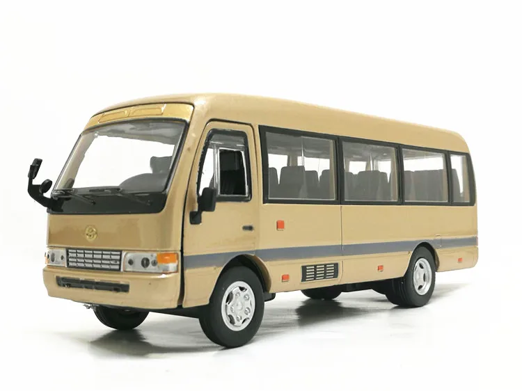 Высокая моделирования Toyota Coaster коммерческий автомобиль, 1:32 Масштаб сплава Модель автомобиля, высокое качество коллекционная игрушка