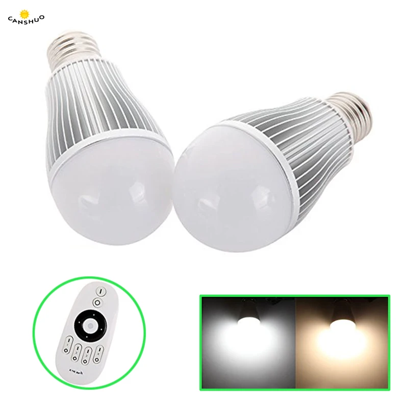 E27, 6 Вт, 9 Вт RGB+ с регулируемой яркостью светодиодный лампа mi. свет лампы AC85-265V умный светодиодный свет Беспроводной Управление 2,4G RF Управление; mi light lampara