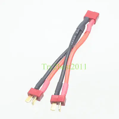 

Deans Style T-Plug Parallel Y- Harness Two male one female Lipo RC Battery ESC