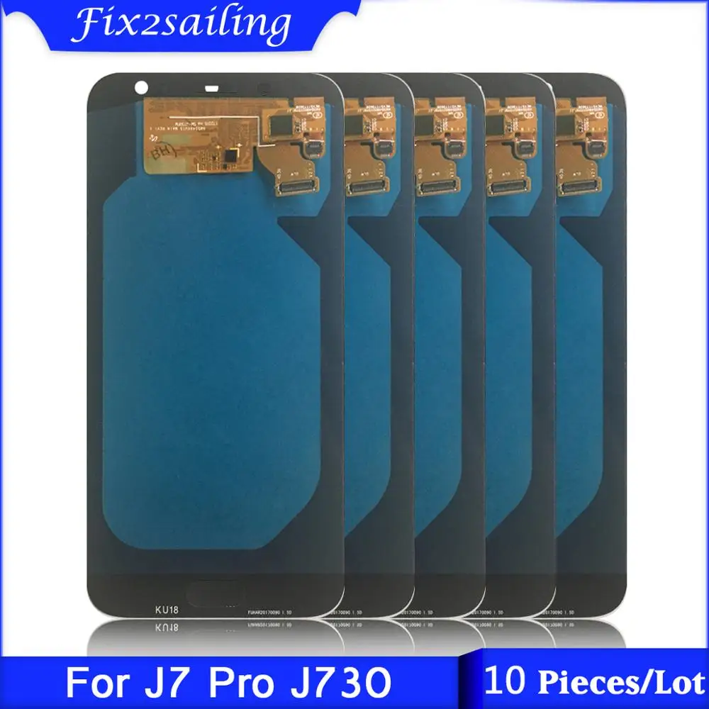 10 шт. Новый ЖК экран J730 AMOLED для Samsung Galaxy J7 Pro 2017 J730F J730FM дисплей сенсорный дигитайзер