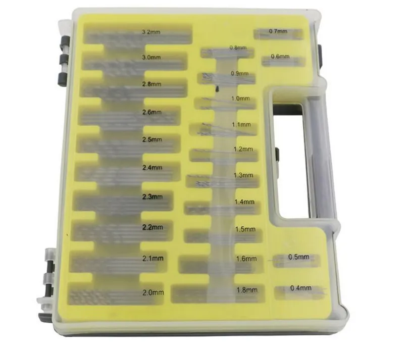

Drill 150pcs/set HSS Woodworking Drill Bit 0.4mm to 3.2mm Wood Jig