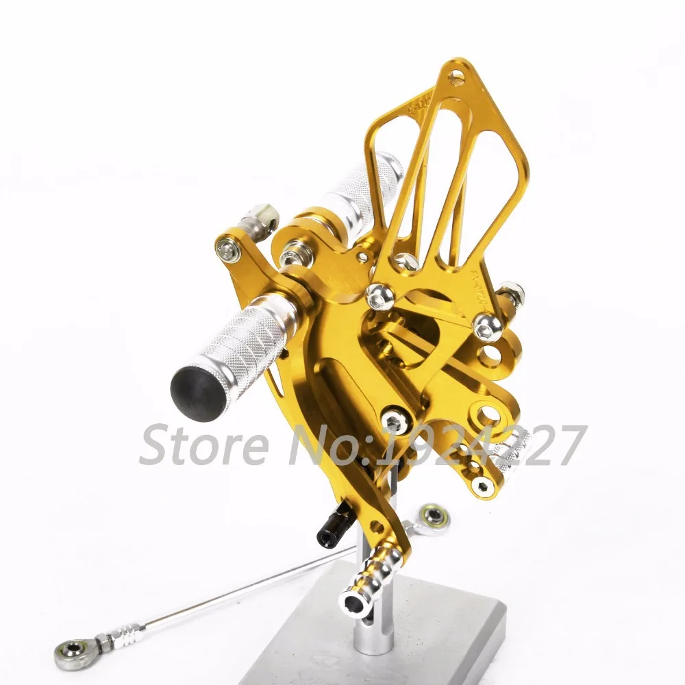Для Kawasaki ZX6R 2003-2004 CNC подножки Rearsets задние комплекты тормозной рычаг мотоцикла 8