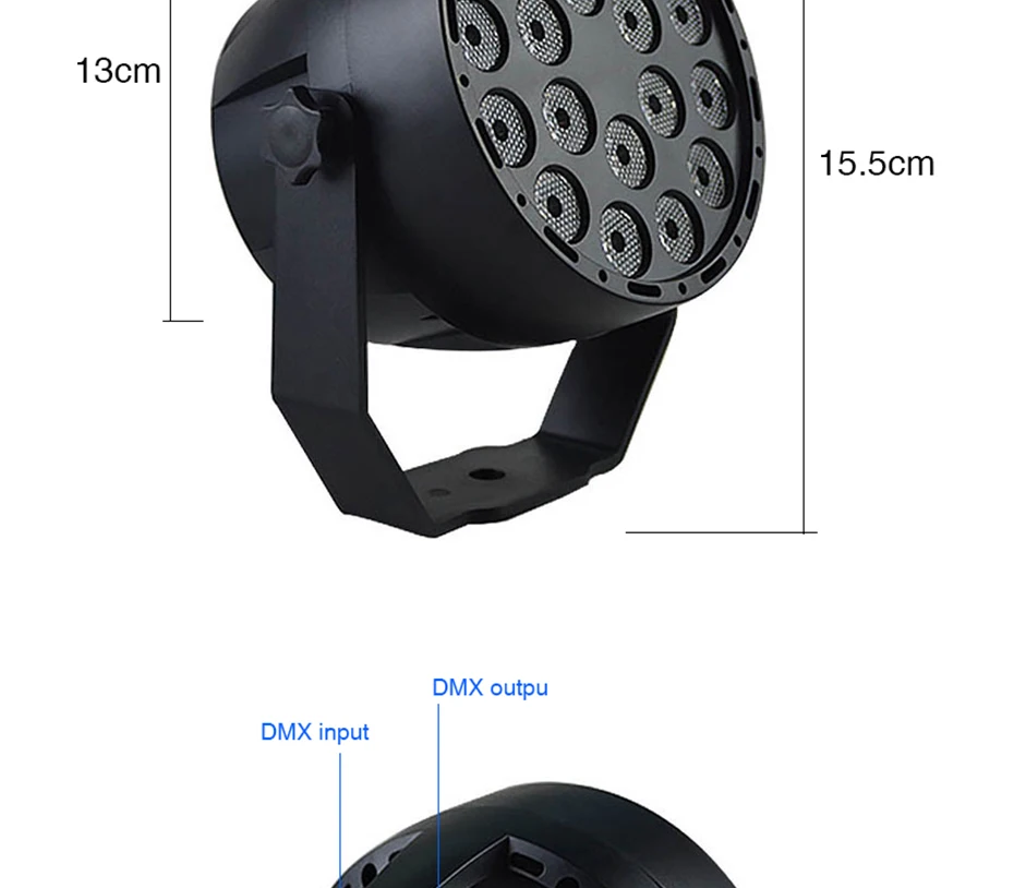 Светодиодный светильник для сцены, RGB, диско-светильник, стробоскоп, DMX 512, точечный светильник, DJ Лазерный светильник, шоу-проектор, бальный бар, семейные рождественские вечерние лампы