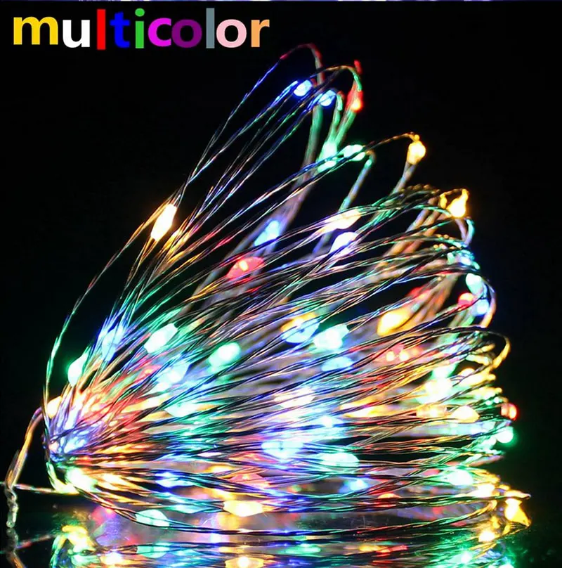 2/5/10 m Медный провод светодиодное праздничное светильник светодиодный вечерние принадлежности/аксессуары для украшения комнаты свадебный реквизит и украшений, устанавливаемых посередине предметов для сцены