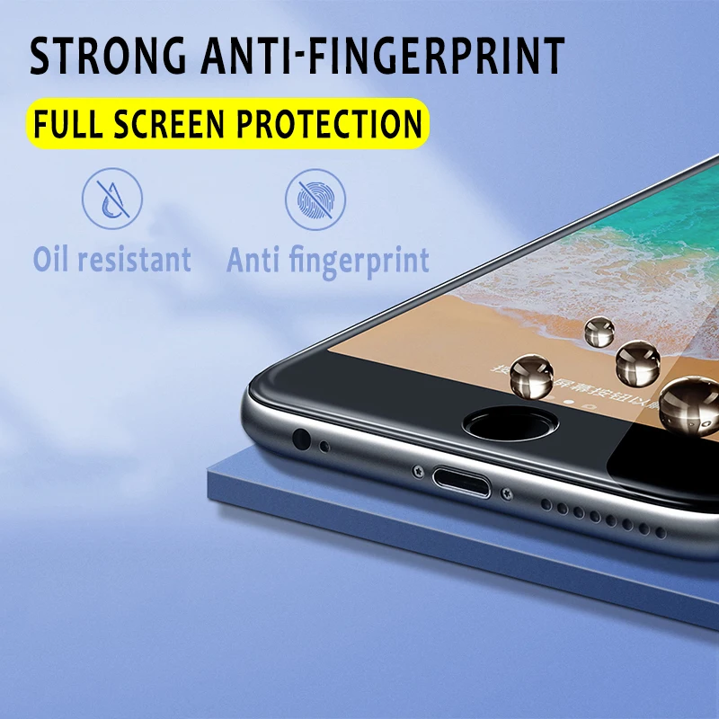 20D Мягкая изогнутая кромка полное покрытие защитное стекло на iPhone 7 8 6 S Plus