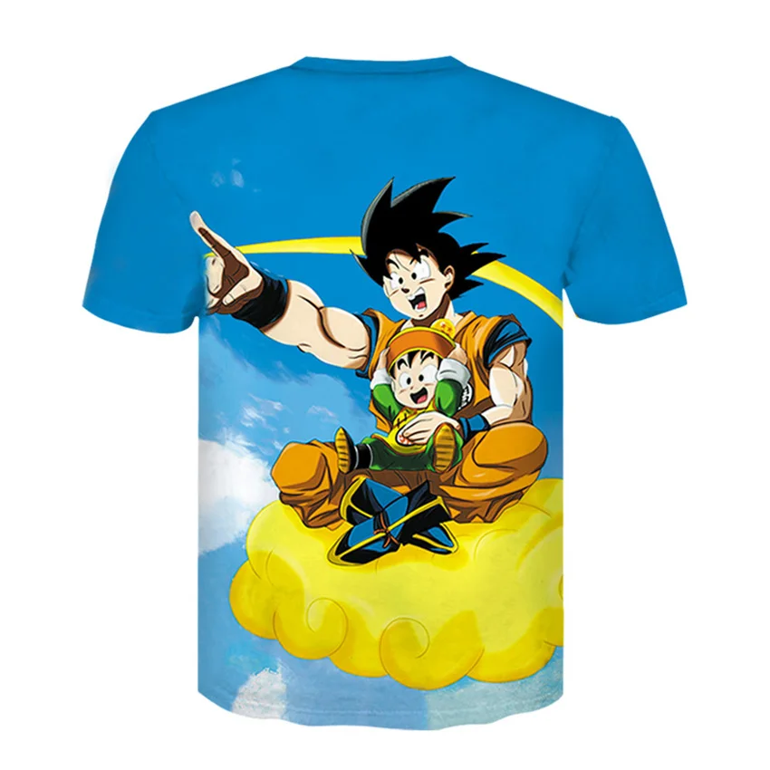 Новые мужские футболки с 3D принтом Dragon Ball Goku air flight уличная одежда топы брендовые