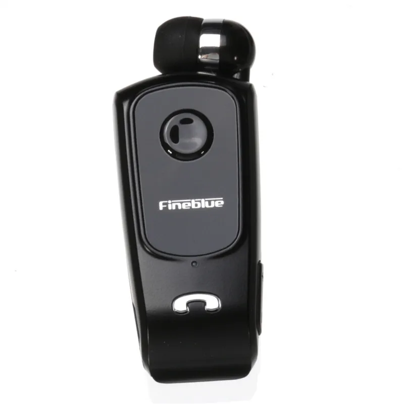 FineBlue F920 беспроводные Bluetooth наушники гарнитура клип выдвижные Наушники звонки напоминают вибрацию автомобильный комплект драйвер auriculares - Цвет: Черный