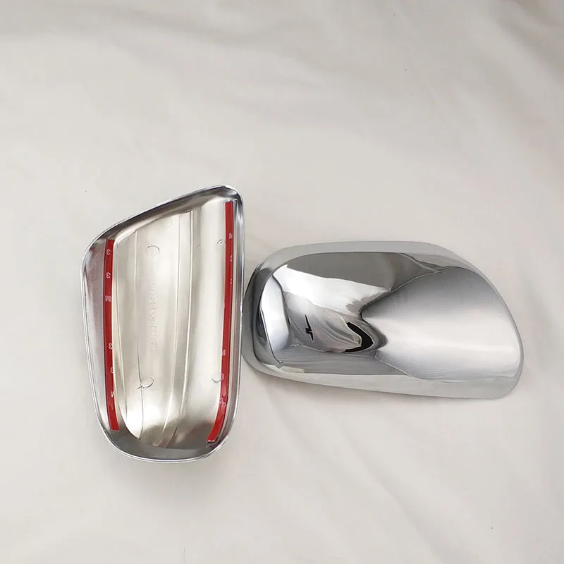 NO LED Крышка зеркала заднего вида для Toyota wish 2003 2004 2005 2006 2007 в новом стиле из 2 предметов ABS хромированные дверные Зеркало заднего вида с Le бы - Цвет: NO LED