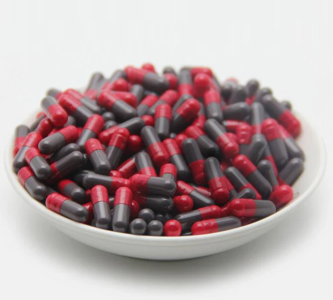 (10000 шт./лот) пустые капсулы для лекарств из желатина 4 # Красного/серого цвета |
