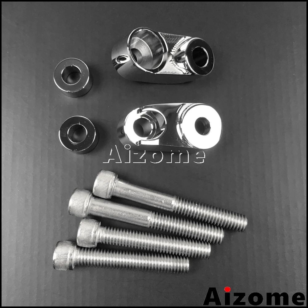 Motorcycle Chrome Front Turn Signal Relocation Kit For Harley Low Rider FXR 1987-2000 Dyna FXD 1991-2005 Sportster XL 1987-2007 |