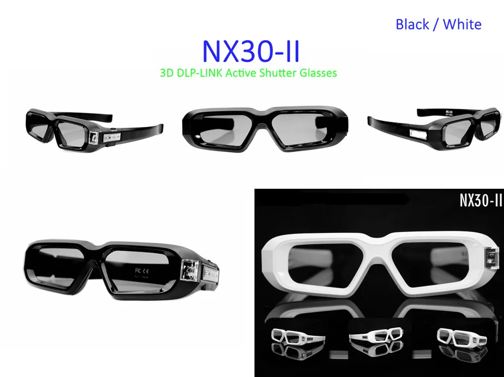 Универсальные DLP LINK Shutter Активные 3D очки для 3D готового DLP проектора 94-144 Гц
