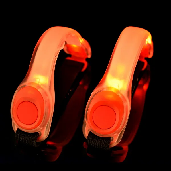Red 1 Pair 1 пара Спорт на открытом воздухе рука грелка велосипедный Пояс Светодиодный нарукавник светодиодный светоотражающий пояс; Безопасность ремень оснастка обертывание нарукавная повязка - Цвет: Red 1 Pair