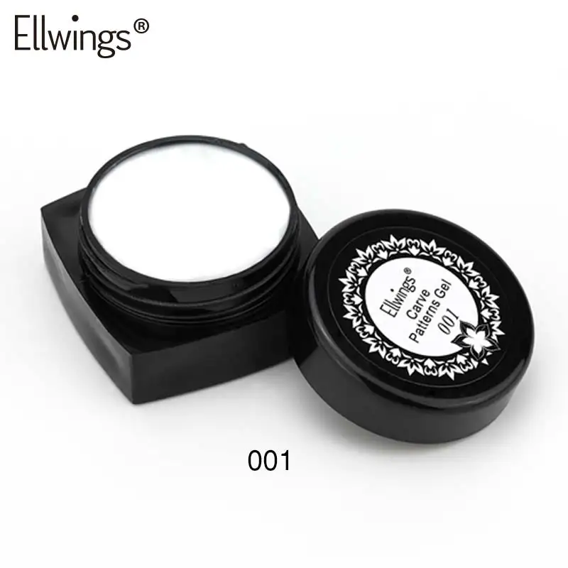 01 Ellwings, новинка, 12 цветов, Резные узоры, гель, замачиваемый, УФ-гель, лак, Полупостоянный, сделай сам, маникюр, УФ-гель для дизайна ногтей, Лаки, лаки - Цвет: 01