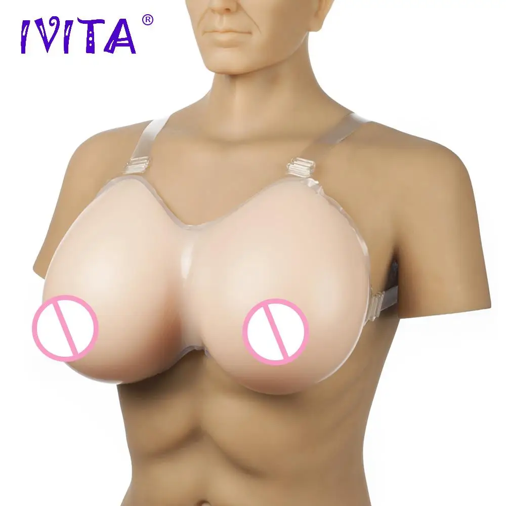 IVITA 6000 г поддельные груди силиконовые для трансвеститов Драг королева костюмы
