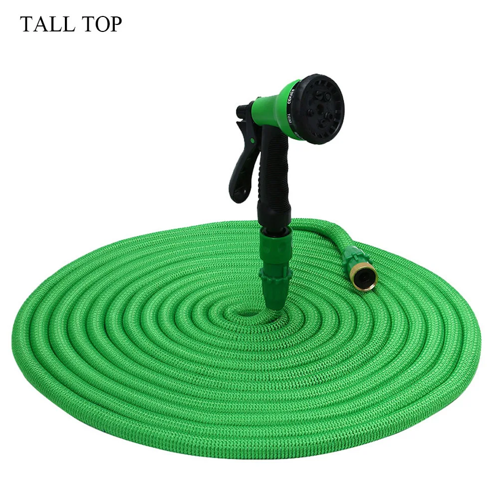 Британский Топ 25ft 100ft шланг для полива Н итки садовый расширение Magic гибкий