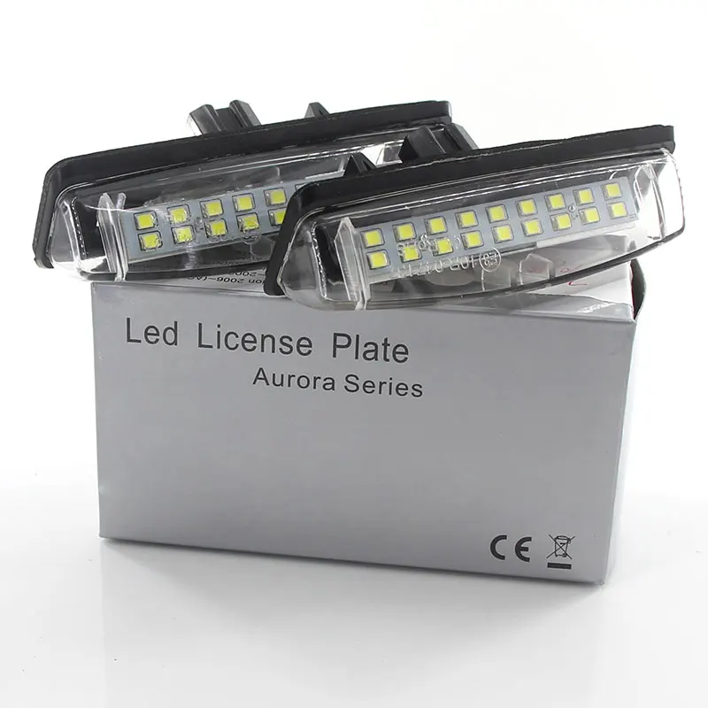 2 шт. Нет Ошибка Белый 18SMD светодиодный номерной знак светильник для Toyota Camry Aurion Prius