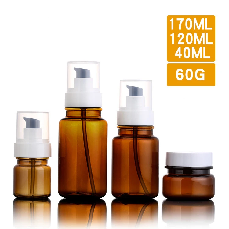 

40/120/170 мл пустые пластиковые бутылки с насосом, контейнеры для макияжа и образцов, многоразовая бутылка 200 шт./лот