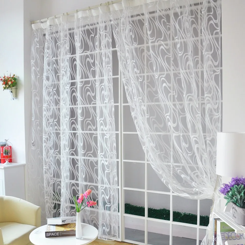 NAPEARL Европейский Стиль Полосатый жаккардовый дизайн готовые отвесные шторы