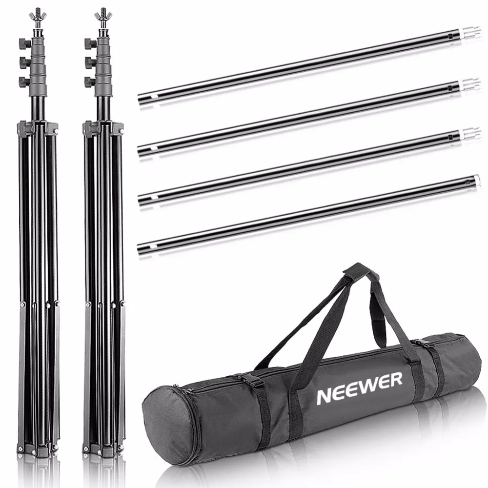 Neewer 2,6x3 м Система поддержки фона и 800 Вт 5500K зонтики софтбокс комплект непрерывного освещения для фотостудии