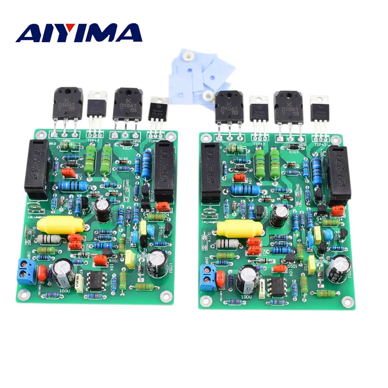 AIYIMA 2 шт. Плата усилителя мощности звука 2SC5200 трубчатый усилитель 100Wx2