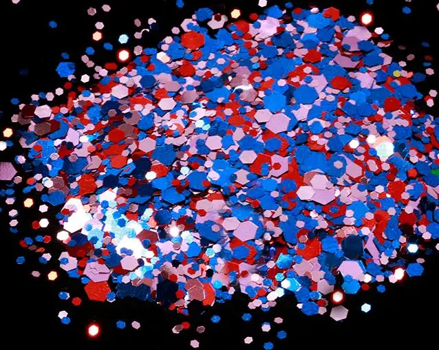 5-50g in one bag 50g/bag Chunky Glitter Nail Sequins Iridescent Flakes Ultra-thin Colorful Mixed Paillette Festival Glitter Cosmetic Face Glitter - Цвет: 5-50g in one bag