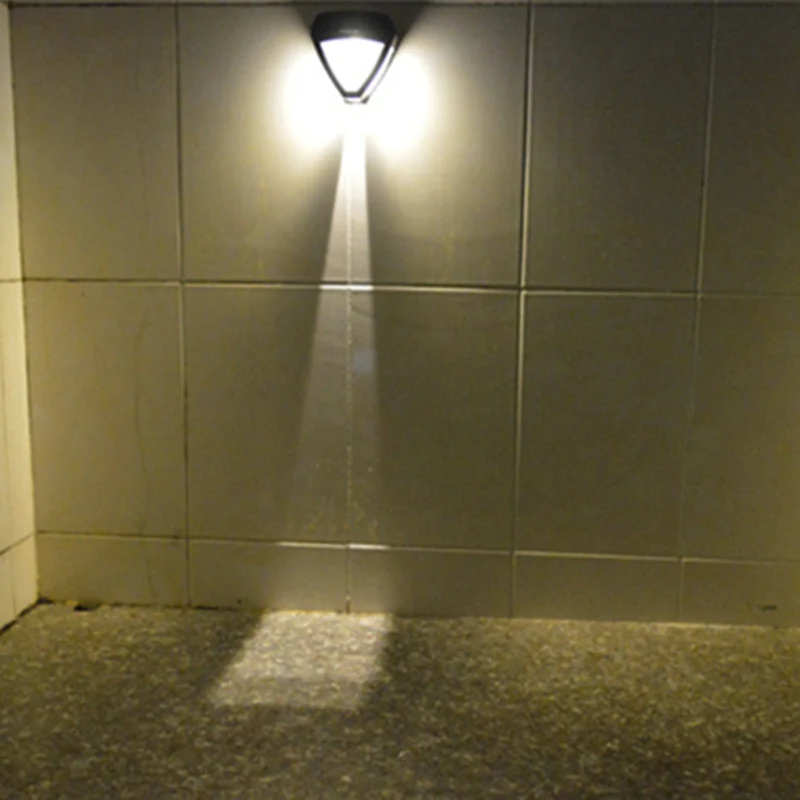 

Энергосберегающий светодиодный уличный светильник на солнечной батарее, настенная лампа с 2 светодиодный и датчиком движения, ночсветильн...