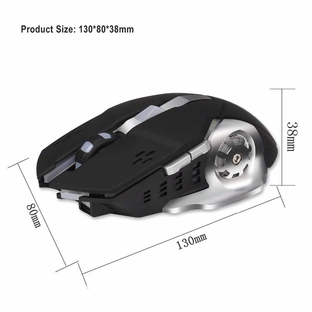 JUKSTG HXSJ 7 пуговицы Professional оптическая USB беспроводной игровой мышь с цветов дыхание