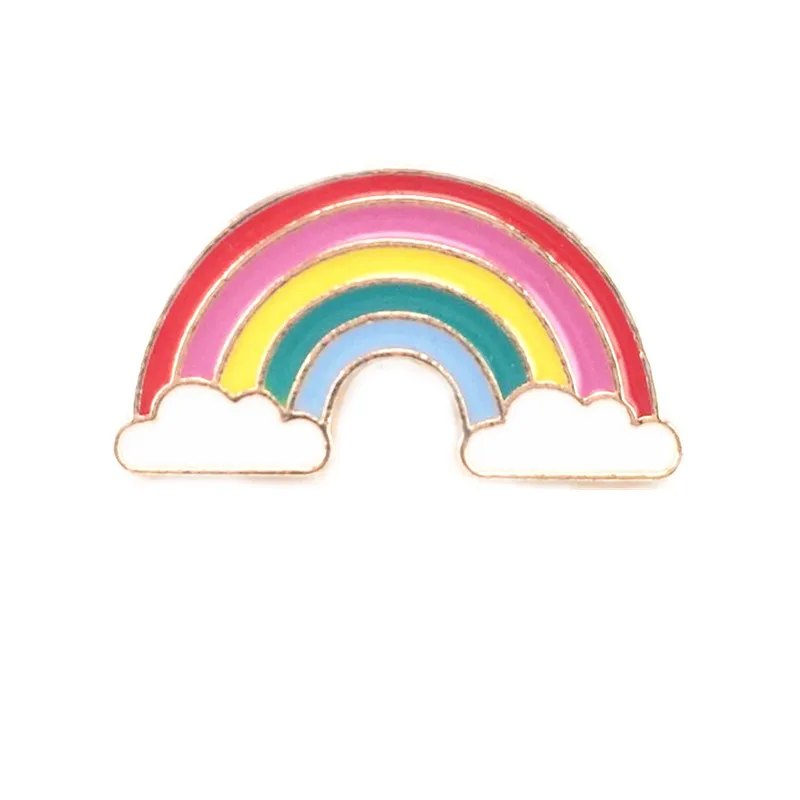 Bovvsky экологический сплав Милая Радужная брошь булавки на пуговицах украшение для