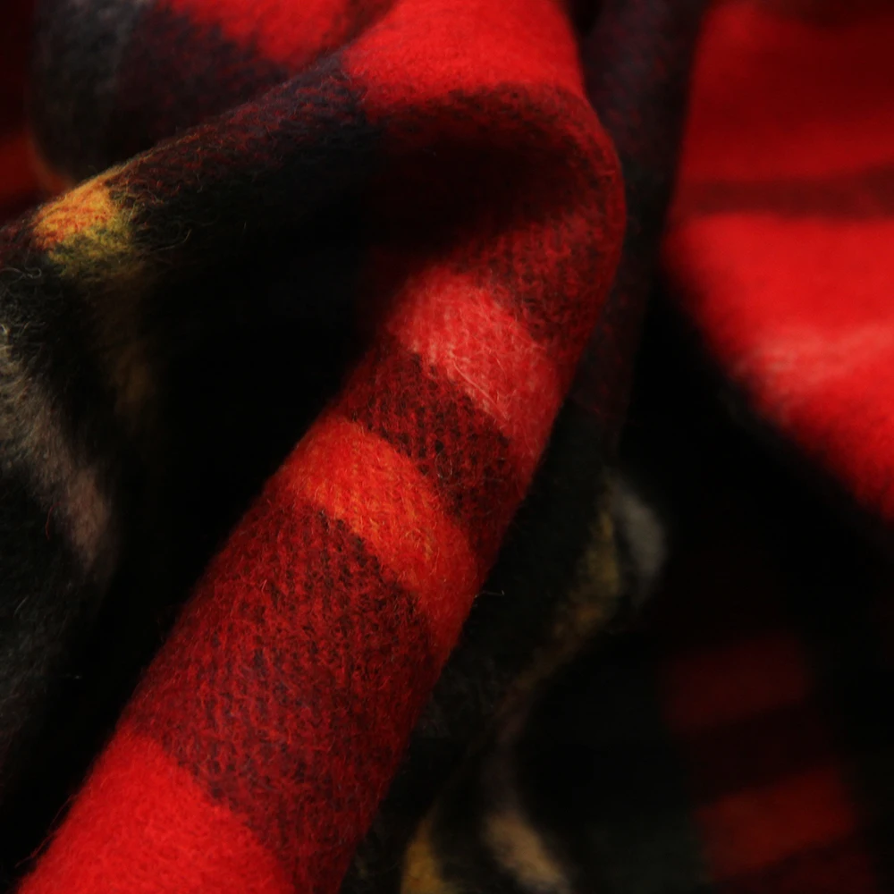 100 шерстяное клетчатое мягкое одеяло толстое роскошное для Кинга 180x130 см-600 г | Дом