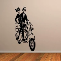 large wall sticker ska scooter mural art decal new vinyl transfer wall paper diy home decoration 2 sizes