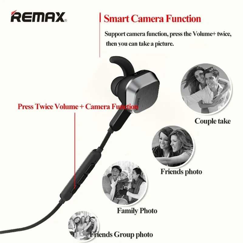 Оригинальный Remax Bluetooth 4 0 вкладыши спортивные мобильный телефон универсальные