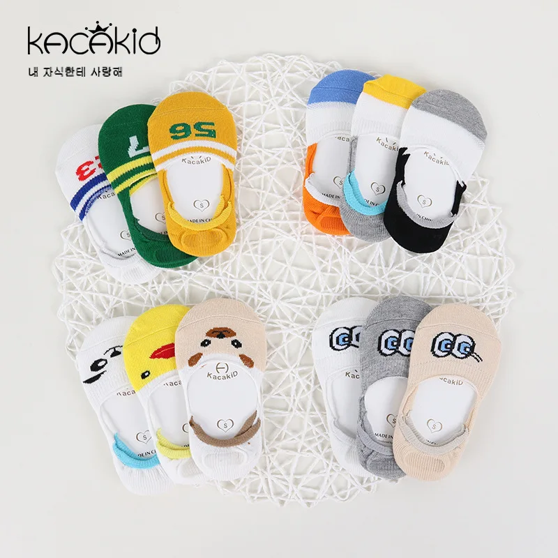 Весенние хлопковые носки Kacakid для маленьких мальчиков и девочек детские башмачки