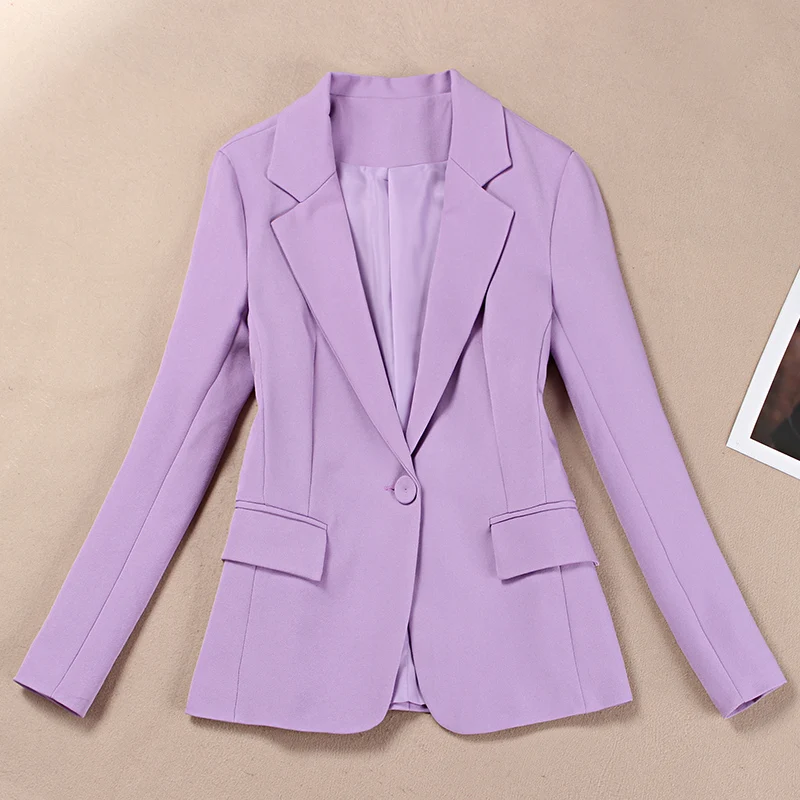 2 piece outfits for women fashion purple suit female professional wear two-piece spring and autumn new | Женская одежда