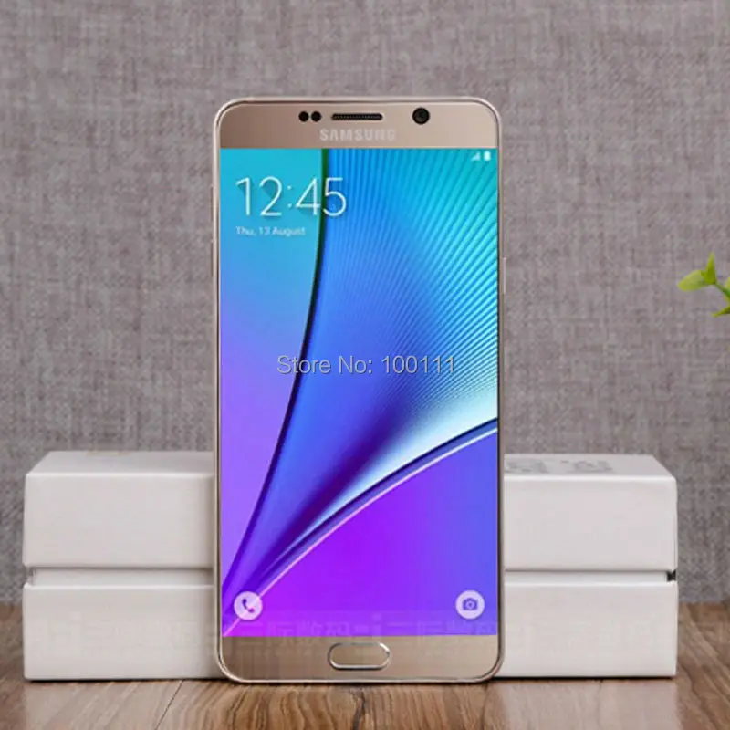 Оригинальный мобильный телефон samsung Galaxy Note 5 N920A 4 Гб ОЗУ 16 Мп 7 дюйма одна sim-карта 4G