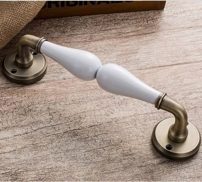 Антикварные американские черно-красные бронзовые складывающиеся керамические