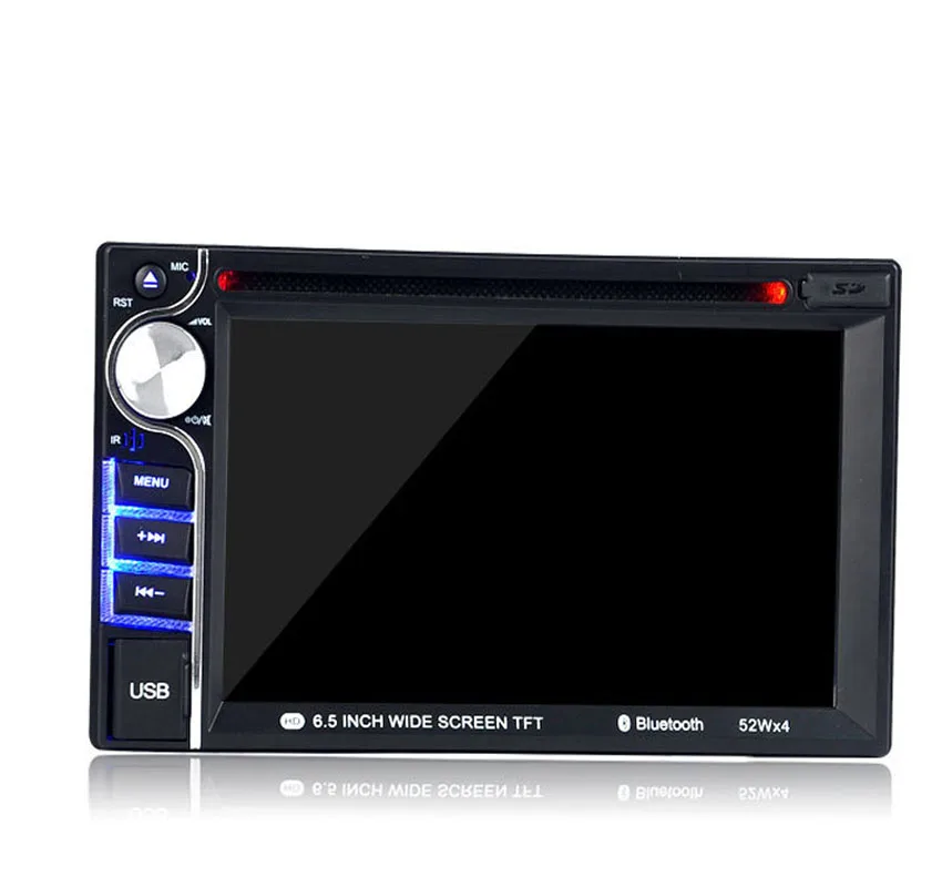 2 DIN 6 5 дюйма поддержка камеры заднего вида Bluetooth свободные руки языков видео